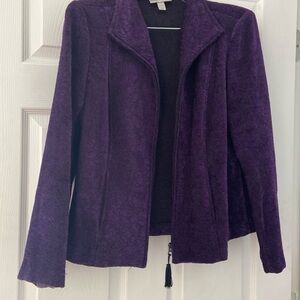 dress barn purple and black jacket